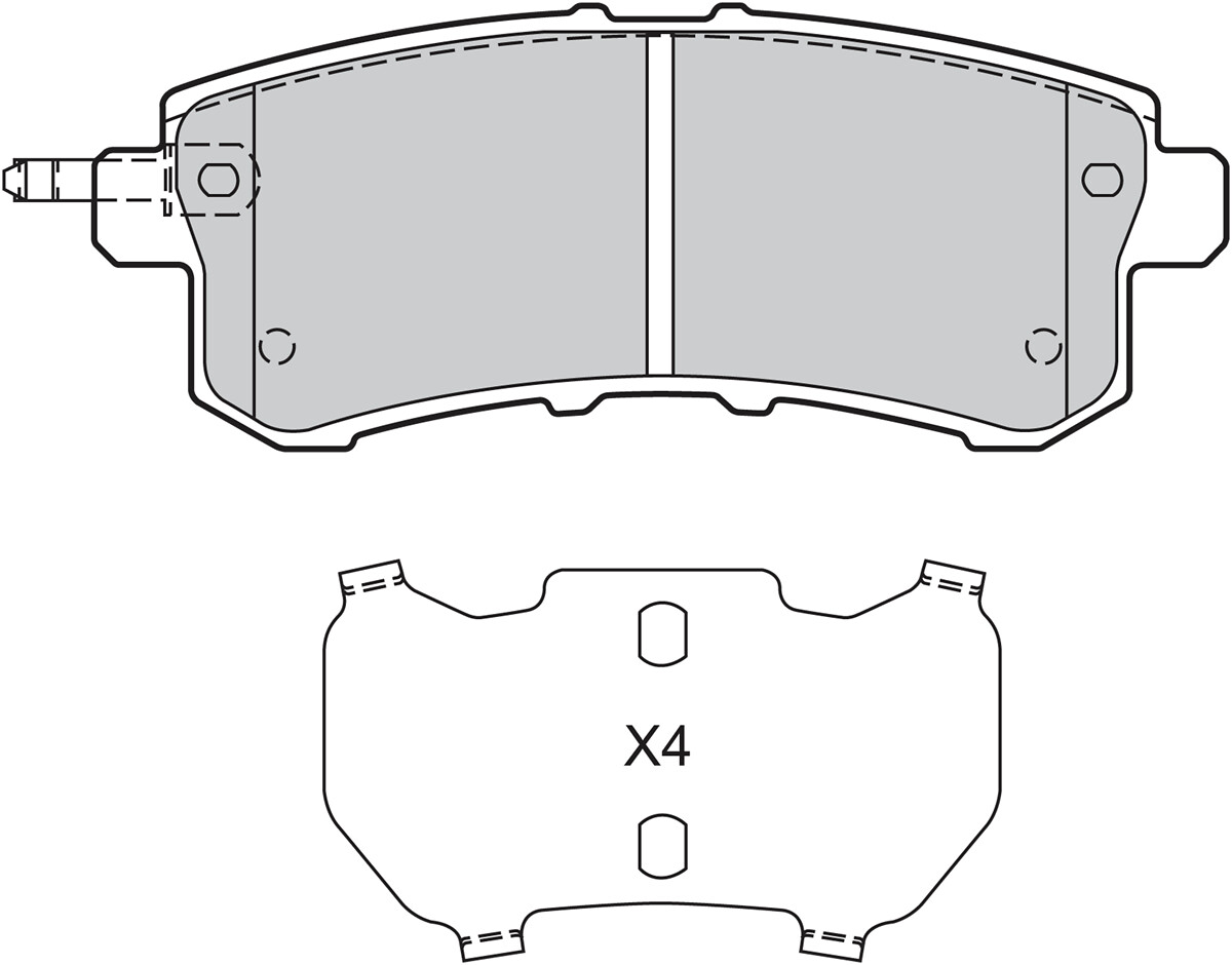BRAKE PADS REAR NISSAN PATROL III (Y62)